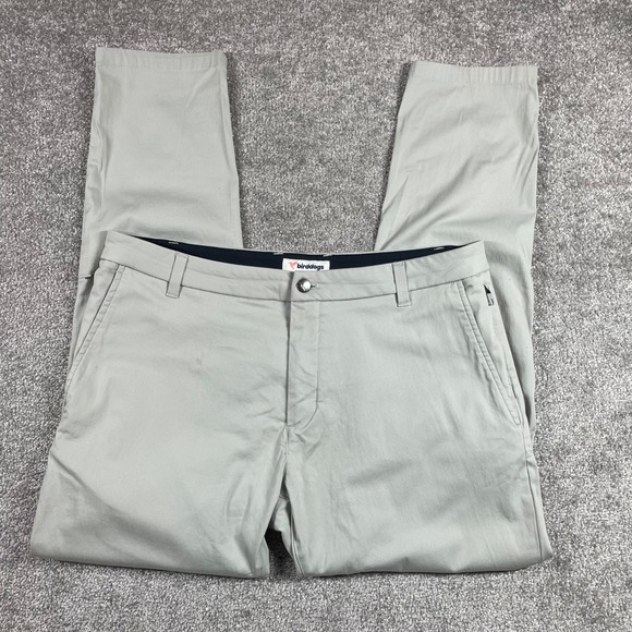 Birddogs Other - Bird Dogs Pants Mens 36x30 Chino Performance Stretch Office Flat Front Gray